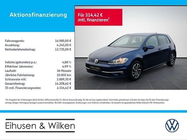 Blau Gebraucht 2018 VW Golf VII Active Limousine | 16.980 € (Fairer Preis) - Bild 1/4