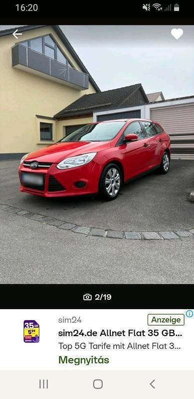 Gebraucht Ford Focus 100 PS (73 kW) 2014 Rot Kombi