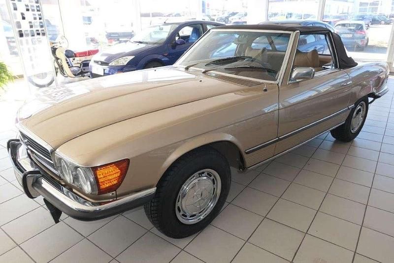 Braunbeige metallic Gebraucht 1973 Mercedes SL450 Cabrio | 38.000 € - Bild 1/4