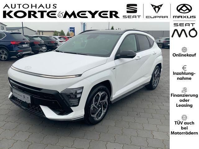 Serenity white Gebraucht 2023 Hyundai Kona N Line SUV | 33.990 € (Etwas zu teuer) - Bild 1/4
