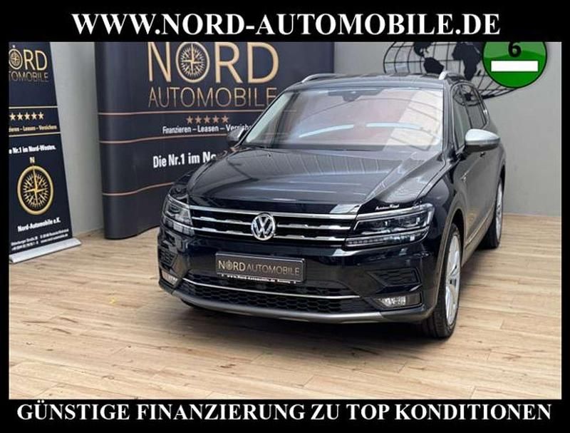 Deep black perleffek (metallic) Gebraucht 2021 VW Tiguan Allspace Highline SUV | 32.900 € (Guter Preis) - Bild 1/3