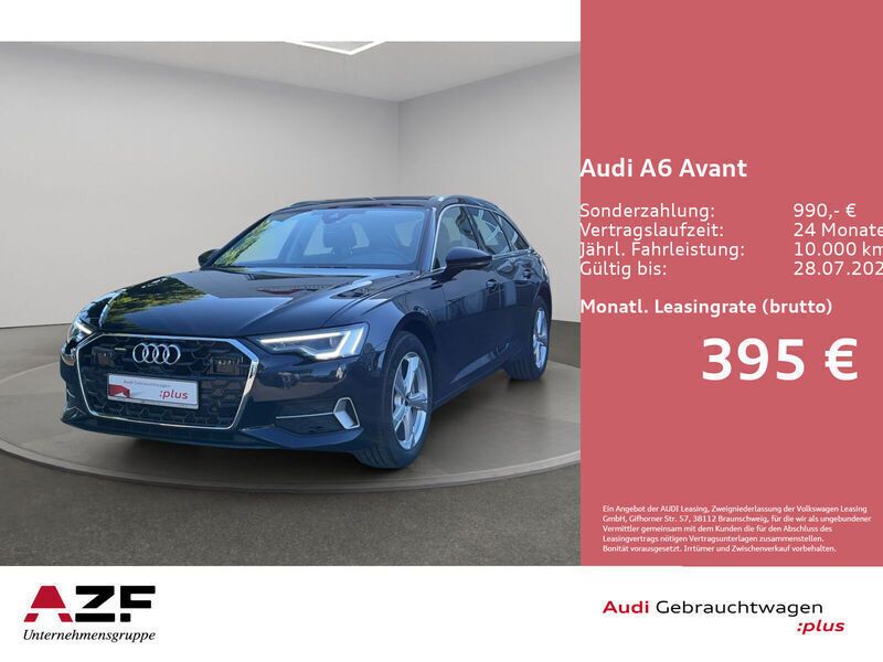 Firmamentblau metallic Gebraucht 2024 Audi A6 Advanced Plus Kombi | 49.690 € - Bild 1/4