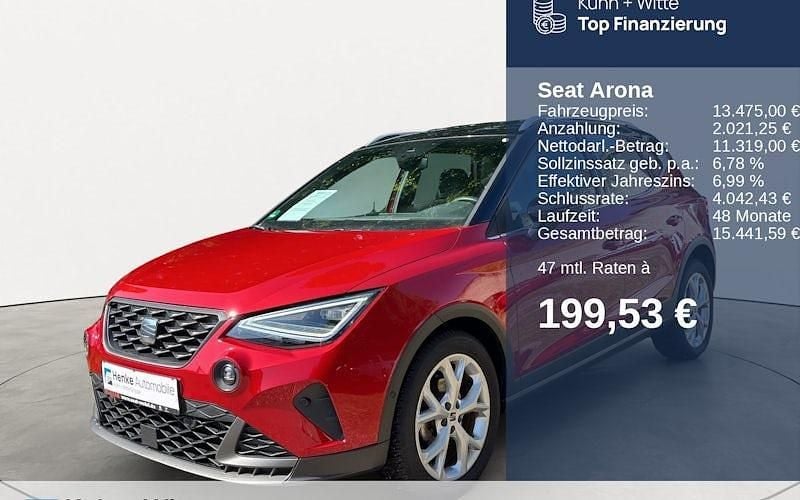 Rot Gebraucht 2021 Seat Arona FR SUV | 13.475 € (Superpreis) - Bild 1/4