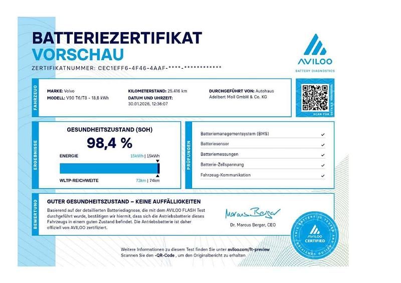 Gebraucht Volvo V90 Core 253 PS (186 kW) 2025 Denim blue Kombi