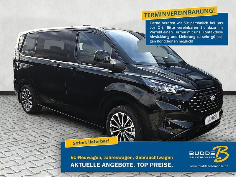 Agate black metallic Neu 2025 Ford Tourneo Custom Titanium X Van | 50.990 € (Guter Preis) - Bild 1/4