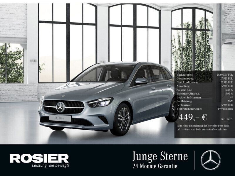 Silber / hightechsilber Gebraucht 2024 Mercedes B180 Advanced Van / Kleinbus | 29.890 € (Guter Preis) - Bild 1/4
