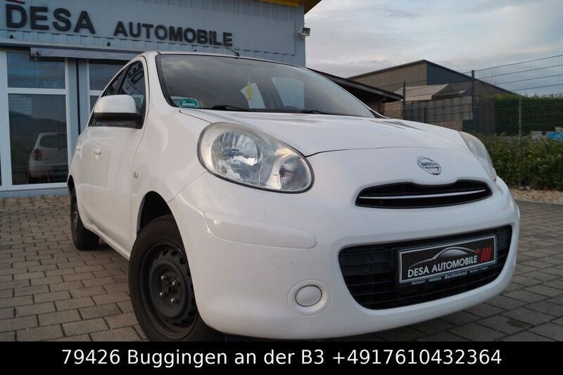 Weiß Gebraucht 2013 Nissan Micra Acenta Kleinwagen | 6.500 € (Fairer Preis) - Bild 1/4