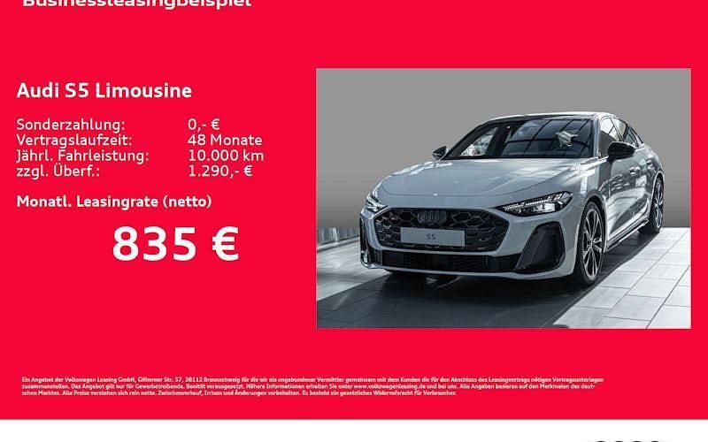 Neu Audi S5 Ambiente 367 PS (269 kW) 2025 Weiß Limousine