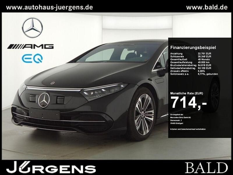 Schwarz obsidianschwarz metallic Gebraucht 2023 Mercedes EQS450+ Limousine | 75.870 € (Etwas zu teuer) - Bild 1/4