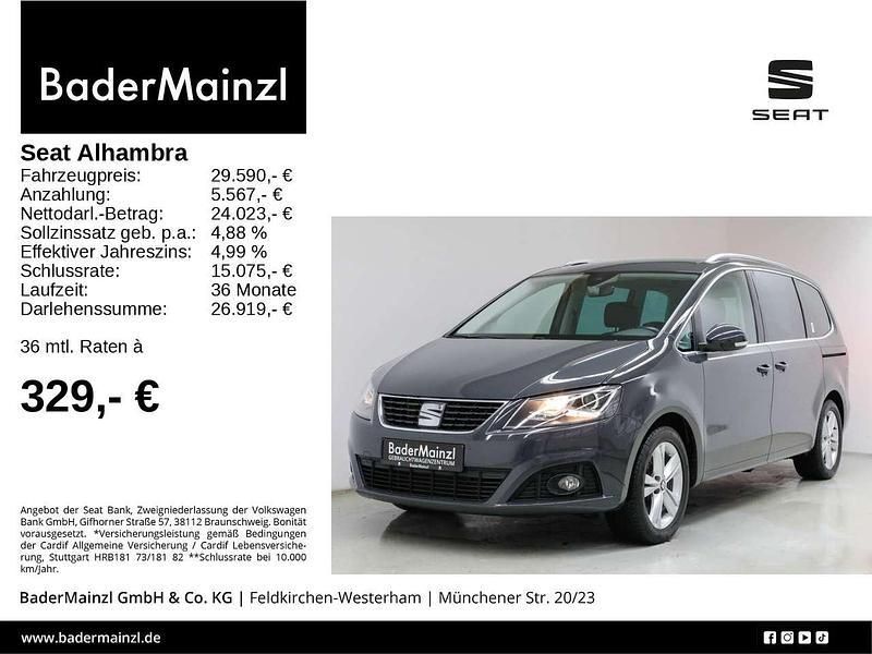 Urano grau Gebraucht 2020 Seat Alhambra XCELLENCE Van / Kleinbus | 29.590 € (Guter Preis) - Bild 1/3