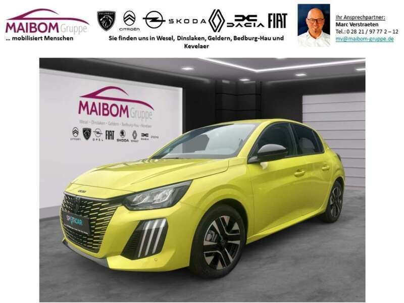 Gelb Neu 2024 Peugeot 208 Allure Kleinwagen | 19.990 € (Fairer Preis) - Bild 1/4