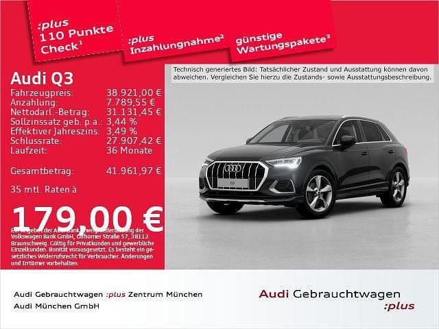 Mythosschwarz metallic Gebraucht 2025 Audi Q3 Advanced SUV | 38.921 € (Guter Preis) - Bild 1/2