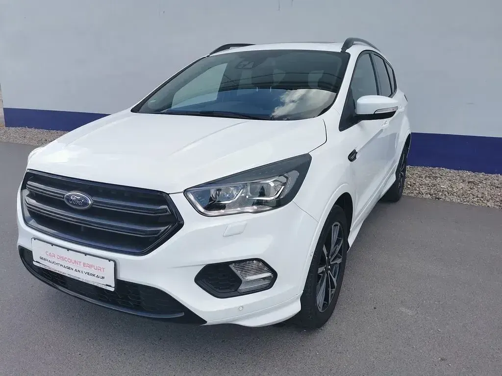 Gebraucht Ford Kuga ST-Line 150 PS (110 kW) 2017 Weiß SUV