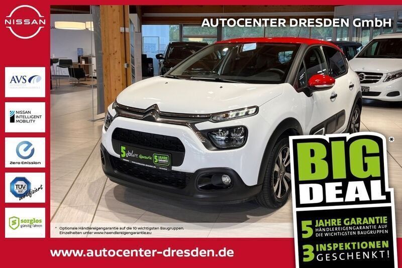 Weiß Gebraucht 2022 Citroën C3 PureTech Kleinwagen | 14.290 € (Guter Preis) - Bild 1/4
