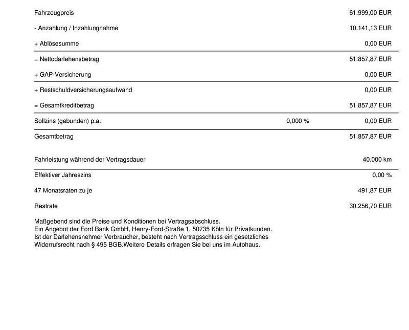 Neu Ford E-Transit Trend 135 kW (184 PS) 2025 Frozen white Van