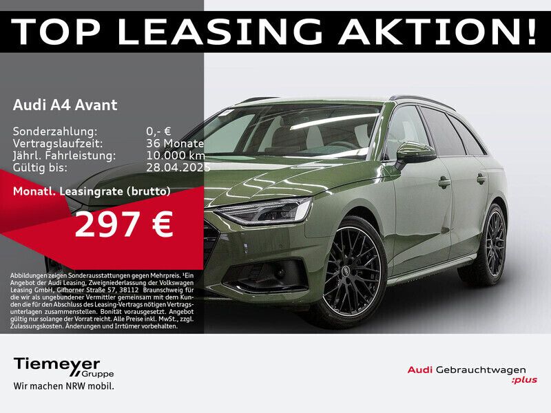 Distriktgrün metallic Gebraucht 2024 Audi A4 Advanced Plus Kombi | 37.540 € (Etwas zu teuer) - Bild 1/4