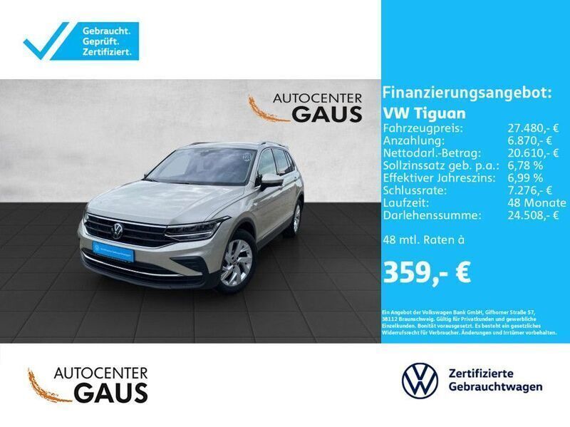 Ivory silver metallic Gebraucht 2023 VW Tiguan Move SUV | 28.880 € (Fairer Preis) - Bild 1/2