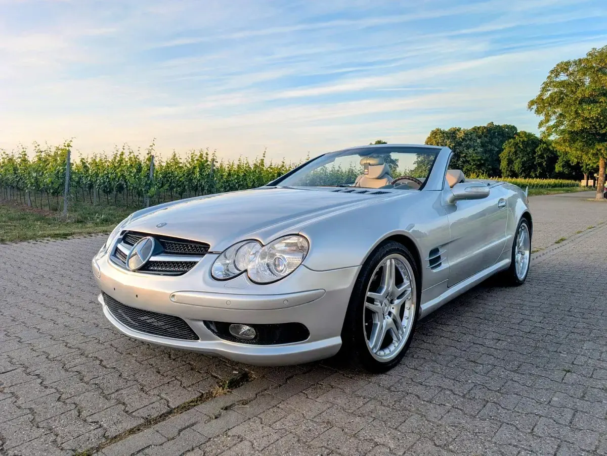 Gebraucht Mercedes SL500 AMG 306 PS (225 kW) 2004 Silber Cabrio
