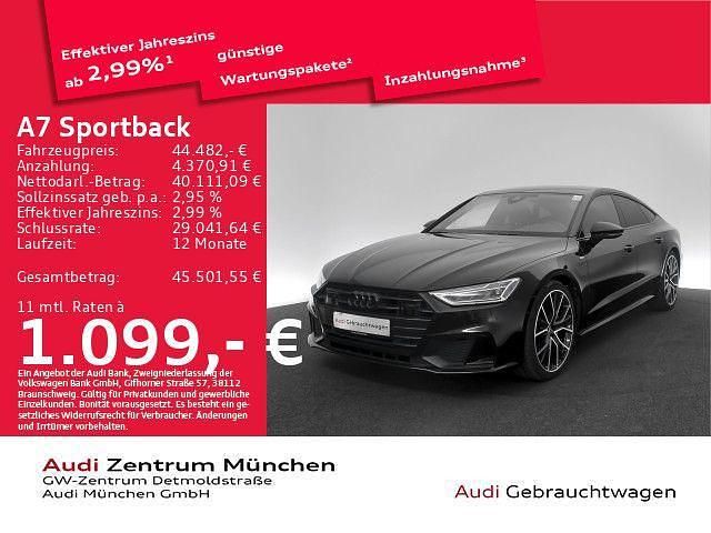 Gebraucht Audi A7 Sport 265 PS (194 kW) 2022 Mythosschwarz metallic Limousine