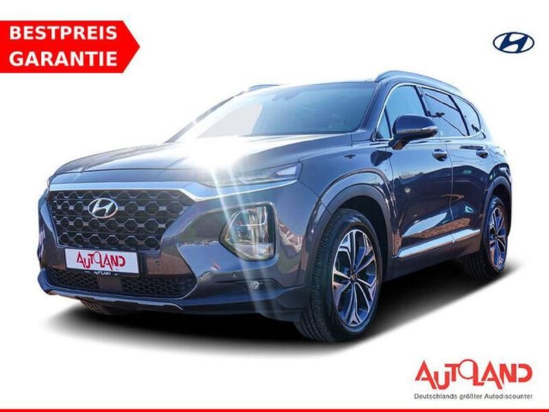 Grau Gebraucht 2019 Hyundai Santa Fe Premium SUV | 29.950 € (Teuer) - Bild 1/4