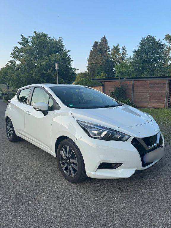 Weiß Gebraucht 2017 Nissan Micra Acenta Kleinwagen | 7.750 € (Fairer Preis) - Bild 1/4