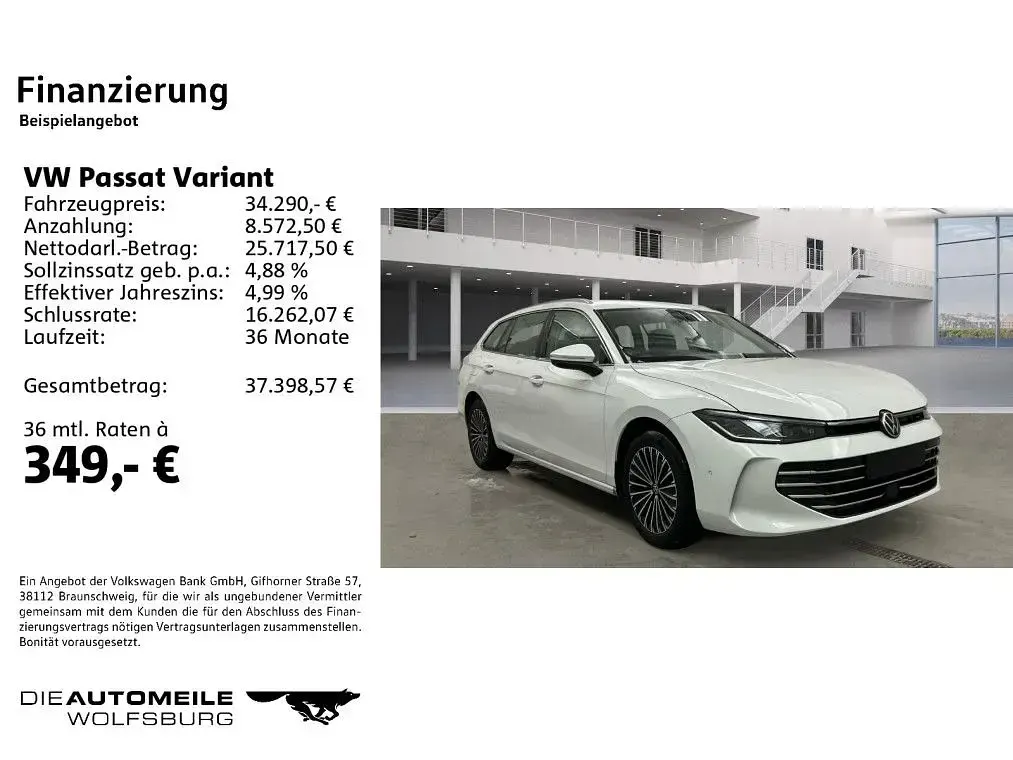 Brugt VW Passat Elegance 150 HK (110 kW) 2025 Hvid Stationcar