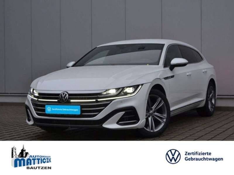 Oryxweiß perlmutteffekt Gebraucht 2021 VW Arteon R-line Kombi | 34.790 € (Fairer Preis) - Bild 1/3