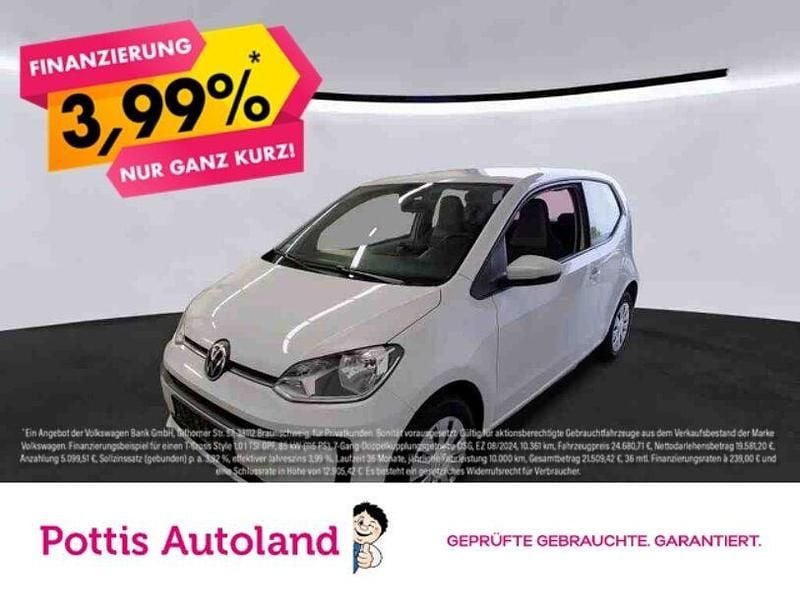Weiß Gebraucht 2021 VW up! move up! Kleinwagen | 10.443 € (Fairer Preis) - Bild 1/3