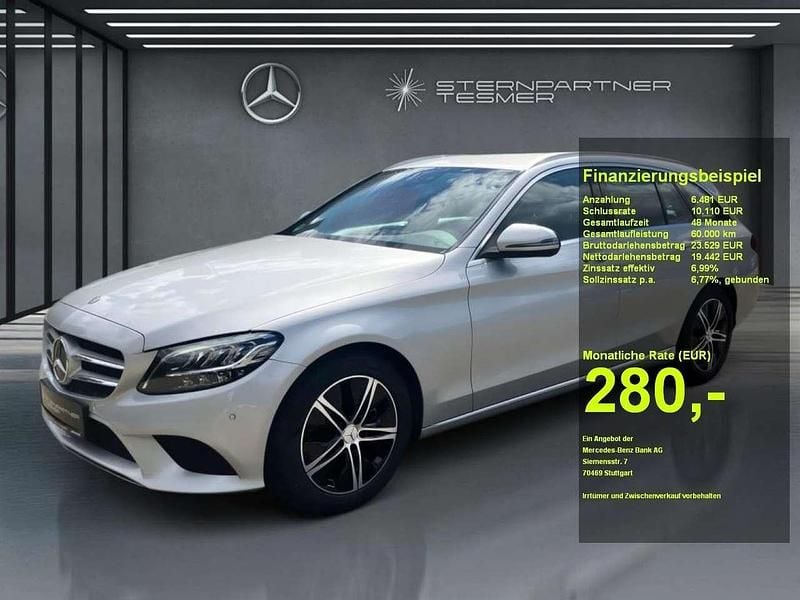 Iridiumsilber Gebraucht 2020 Mercedes C200 Avantgarde Kombi | 25.790 € (Guter Preis) - Bild 1/3