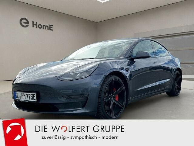 Second-hand Tesla Model 3 Performance 377 kW (513 CP) 2021 Argintiu Berlinǎ