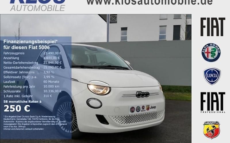 Gruen Gebraucht 2022 Fiat 500e Icon Limousine | 23.490 € - Bild 1/4