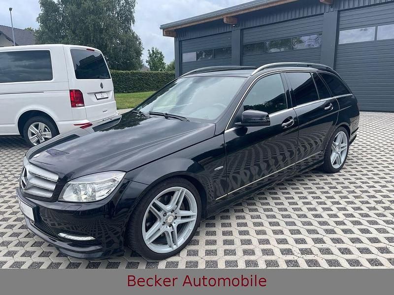 Schwarz Gebraucht 2010 Mercedes C350 AMG line Kombi | 8.990 € (Guter Preis) - Bild 1/4