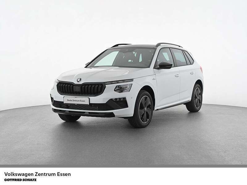Moonweiss metallic Neu 2025 Skoda Kamiq Monte Carlo SUV | 34.980 € - Bild 1/4