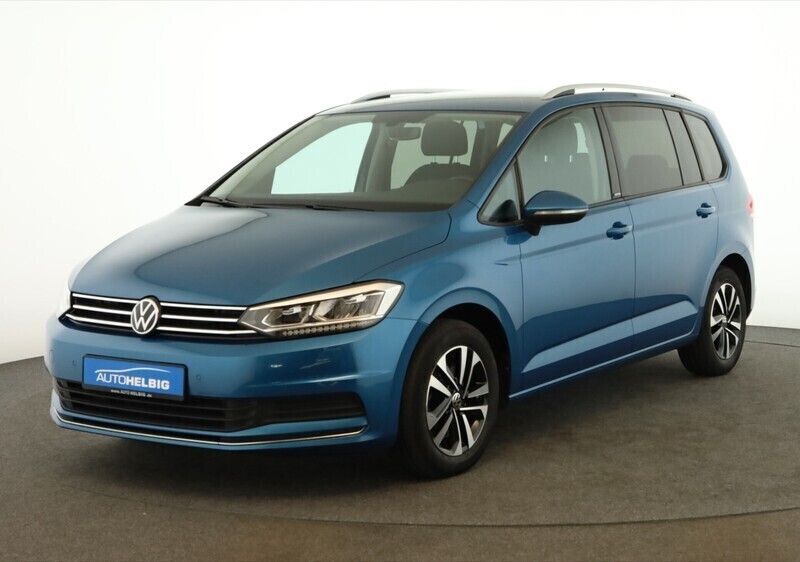 Caribbean blue metallic Gebraucht 2021 VW Touran United Van / Kleinbus | 26.880 € (Etwas zu teuer) - Bild 1/4