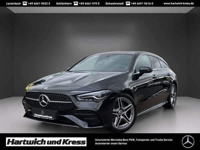Schwarz Gebraucht 2023 Mercedes CLA250 AMG line Limousine | 38.390 € (Guter Preis) - Bild 1/4