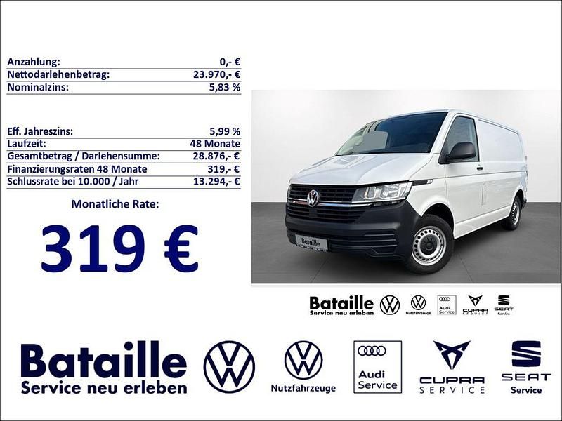 Weiß Gebraucht 2022 VW Transporter Van | 23.930 € - Bild 1/4