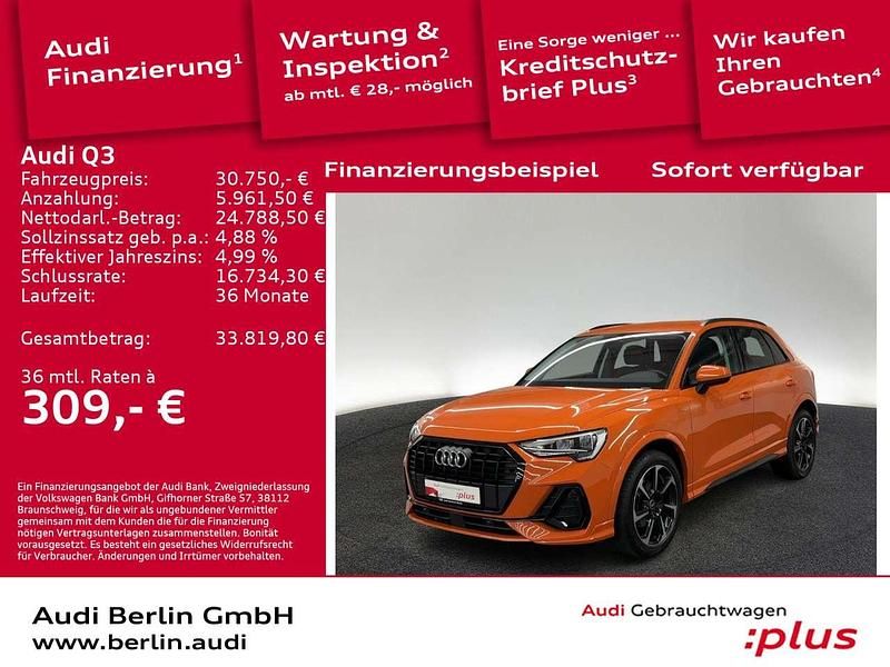 Pulsorange Gebraucht 2021 Audi Q3 S-Line SUV | 30.750 € (Guter Preis) - Bild 1/1