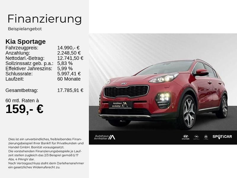 Gebraucht Kia Sportage GT-Line 177 PS (130 kW) 2017 Rot SUV