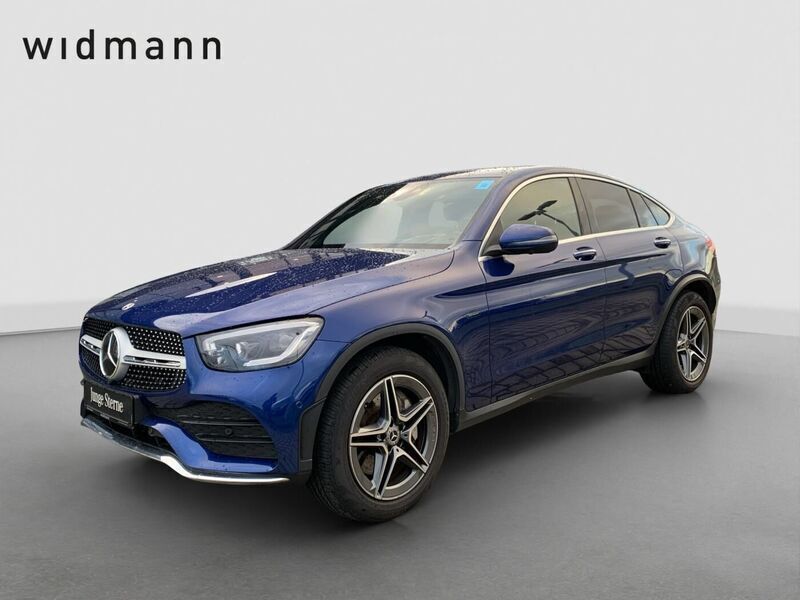 Brillantblau metallic Gebraucht 2020 Mercedes GLC300e AMG Coupé | 37.850 € (Fairer Preis) - Bild 1/4