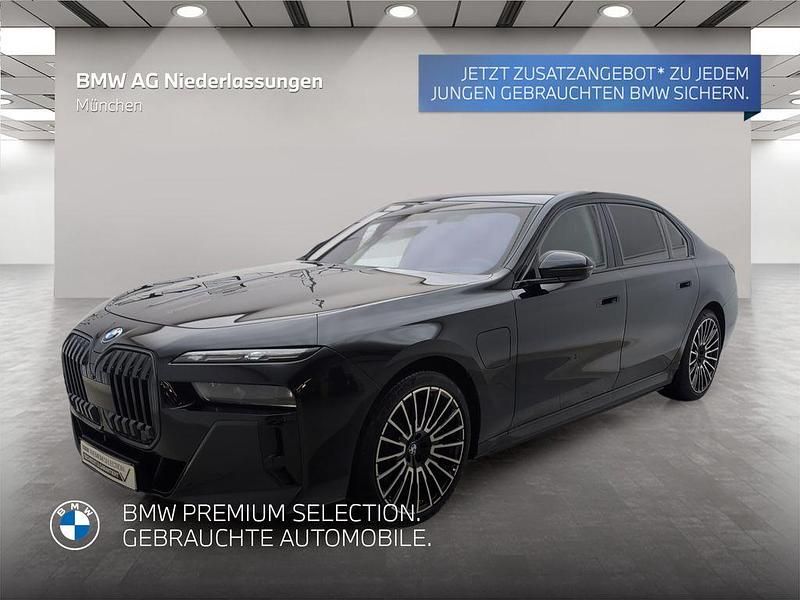 Schwarz Gebraucht 2024 BMW 750e Comfort Edition Limousine | 119.995 € - Bild 1/2