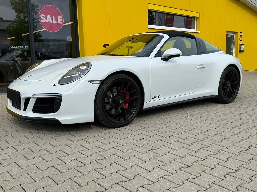 Gebraucht Porsche 911 Carrera 4 GTS Targa 450 PS (330 kW) 2017 Weiß Cabrio