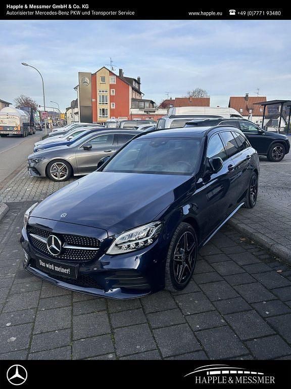 Blau Gebraucht 2020 Mercedes C220 AMG line Kombi | 29.900 € (Teuer) - Bild 1/4