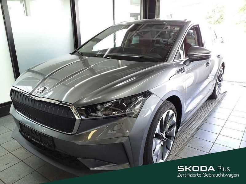 Graphitegrau metallic (metallic) Gebraucht 2022 Skoda Enyaq iV ecoSuite SUV | 38.288 € (Fairer Preis) - Bild 1/4