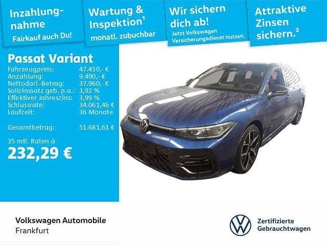 Reef blue metallic/grenadillsc Gebraucht 2025 VW Passat Kombi | 47.450 € (Fairer Preis) - Bild 1/4