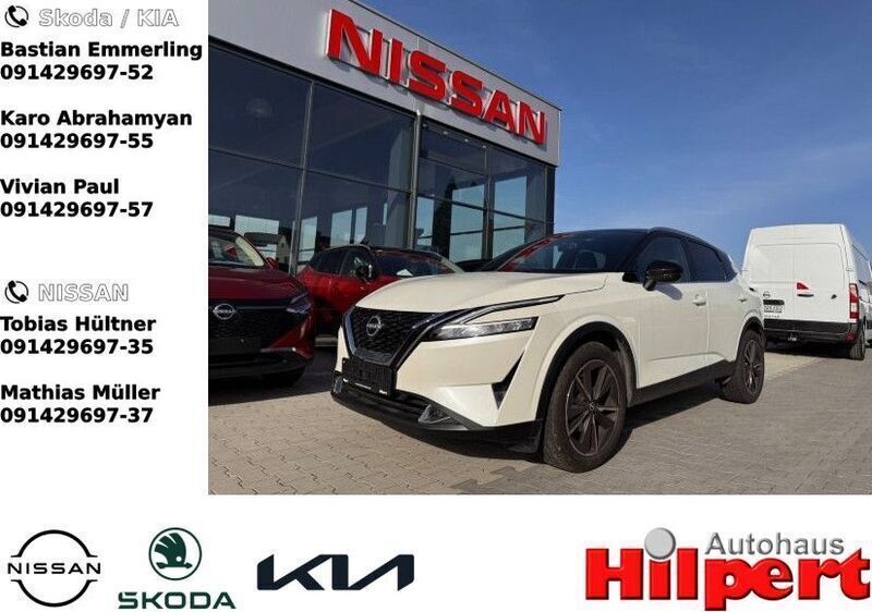 Xdf white / black (metallic) Gebraucht 2023 Nissan Qashqai Tekna SUV | 25.999 € (Superpreis) - Bild 1/4