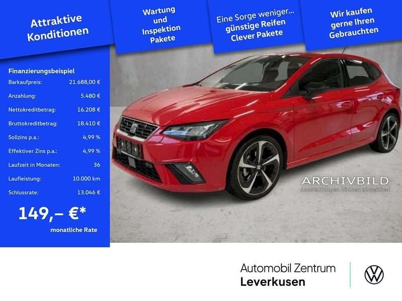 Rot / reinrot Gebraucht 2024 Seat Ibiza FR Kleinwagen | 21.688 € (Fairer Preis) - Bild 1/3