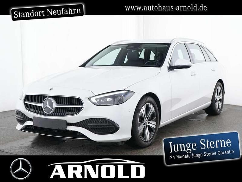 Manufaktur opalithweiß bright Gebraucht 2024 Mercedes C220 Avantgarde Kombi | 35.800 € (Superpreis) - Bild 1/4