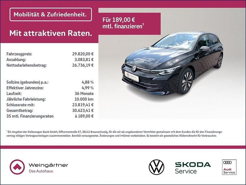 Schwarz Neu 2025 VW Golf VIII Goal Limousine | 29.820 € (Fairer Preis) - Bild 1/4