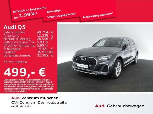 Daytonagrau perleffekt Gebraucht 2022 Audi Q5 S-Line SUV | 41.682 € (Guter Preis) - Bild 1/2