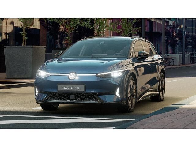 Aquamarinblaumetallic/schwarz (metallic) Gebraucht 2024 VW ID.7 GTX Limousine | 53.990 € (Teuer) - Bild 1/4